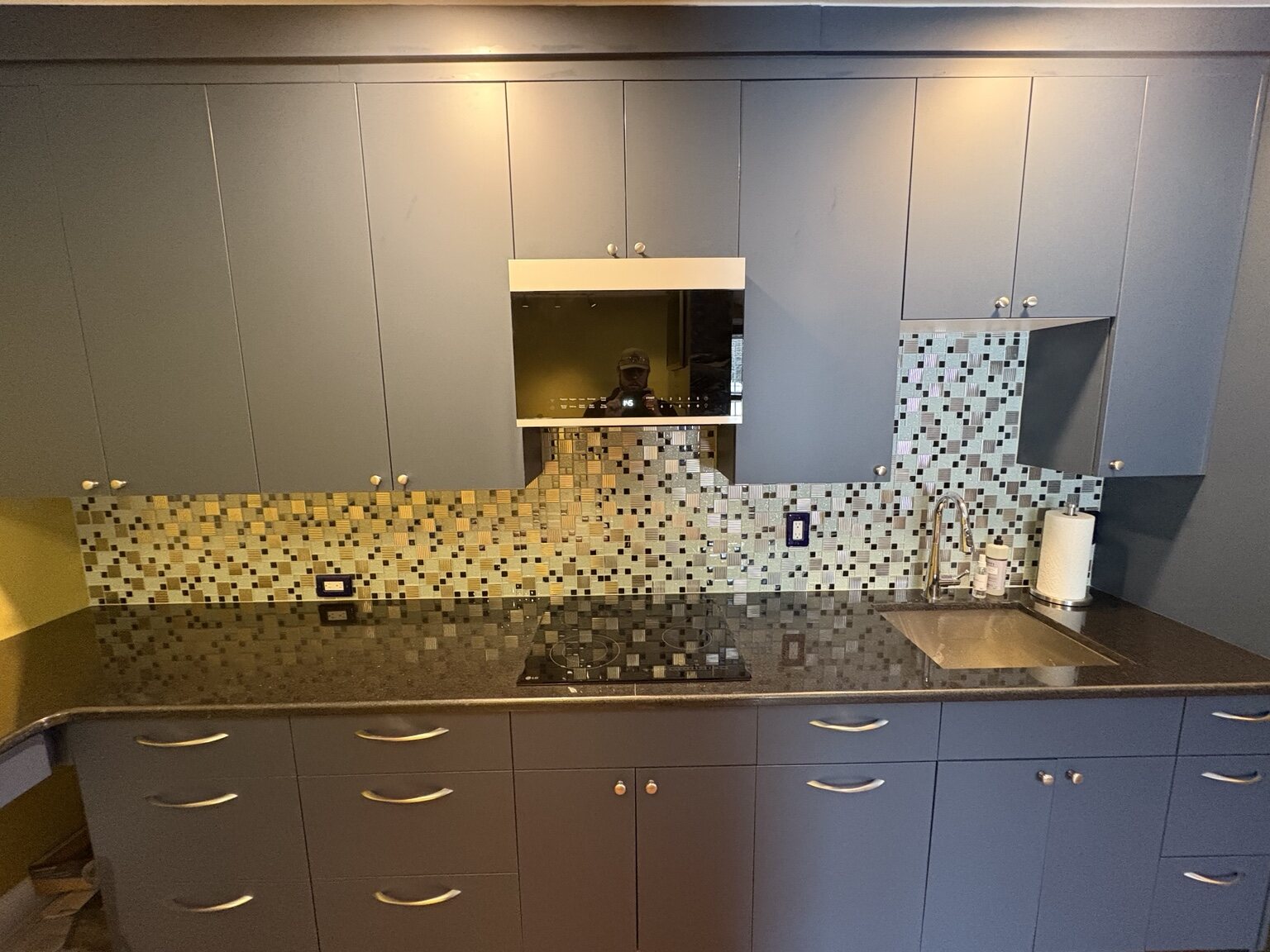 Kitchen storage and countertop workspace
